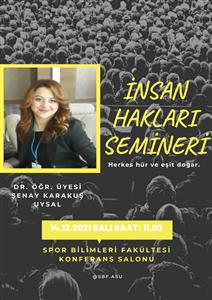 Fakültemizde İnsan Hakları Semineri Yapıldı